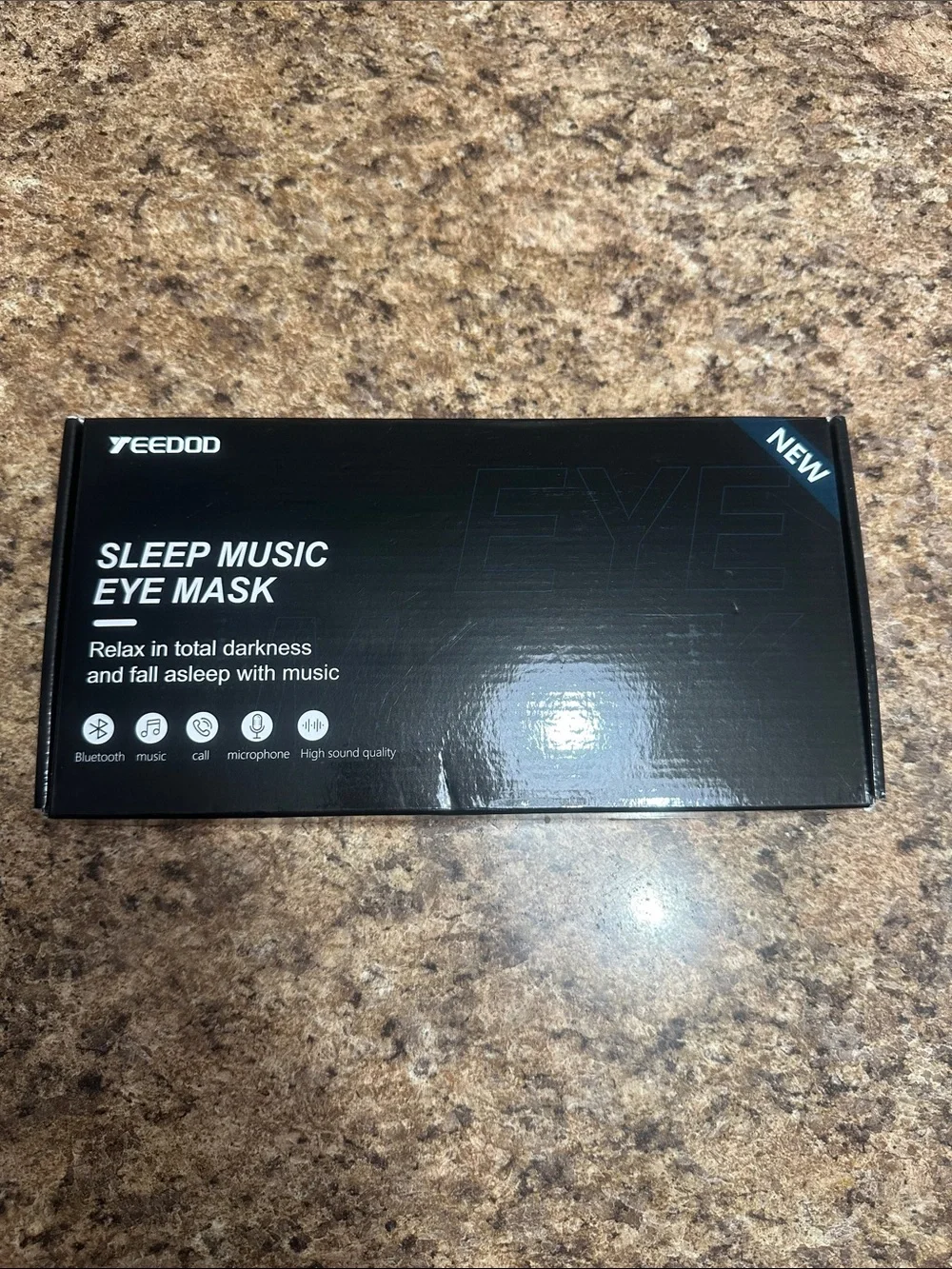 NEW YEEDOD Sleep Music Eye Mask - Black & Carry Case